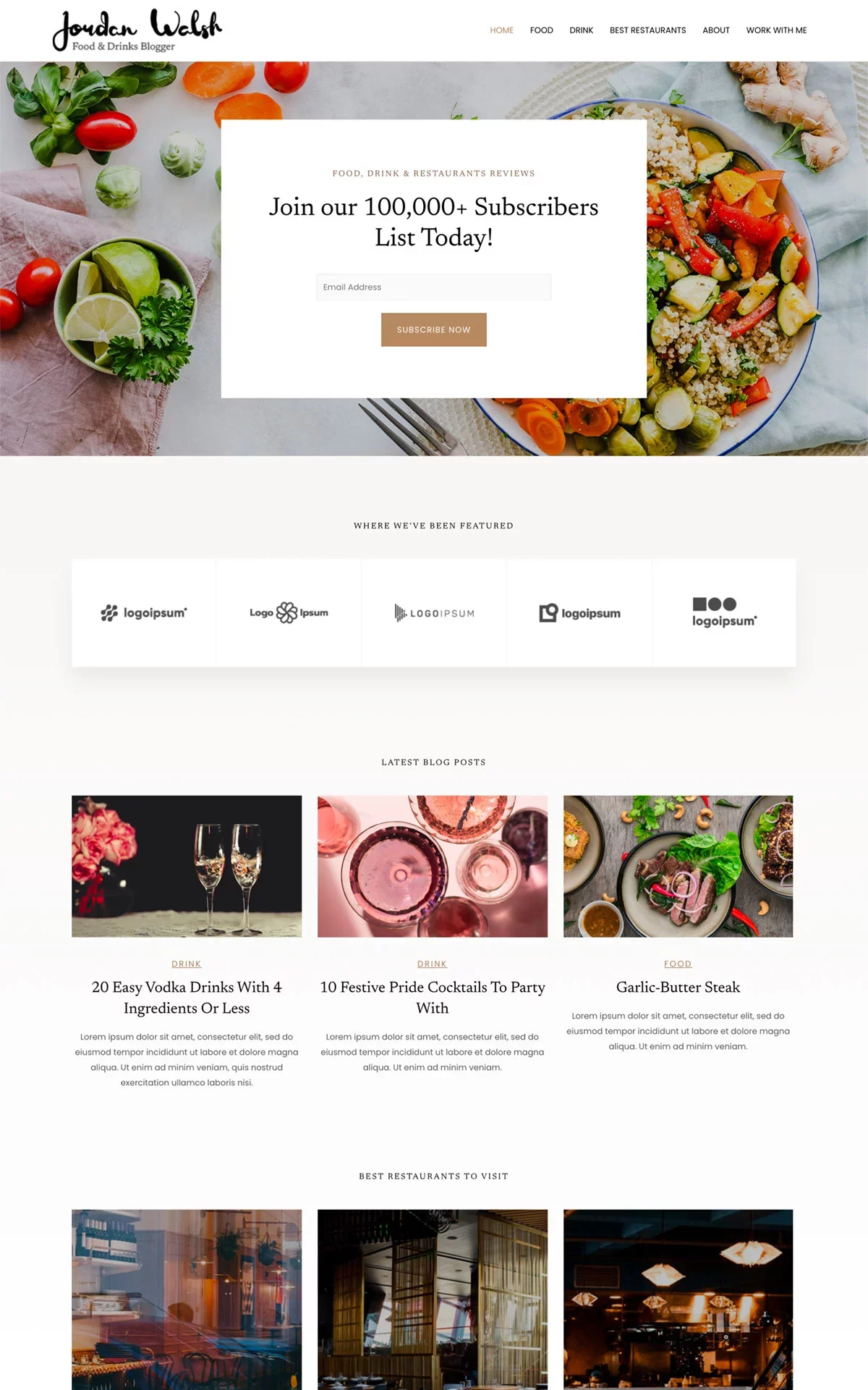 Food & Drinks Blogger